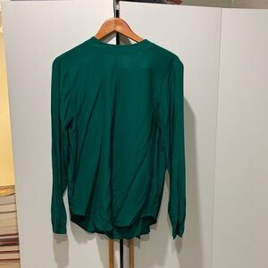 LOFT Deep Green Long Sleeve Top